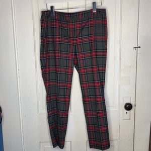 Talbots fully lined wool tartan plaid pants